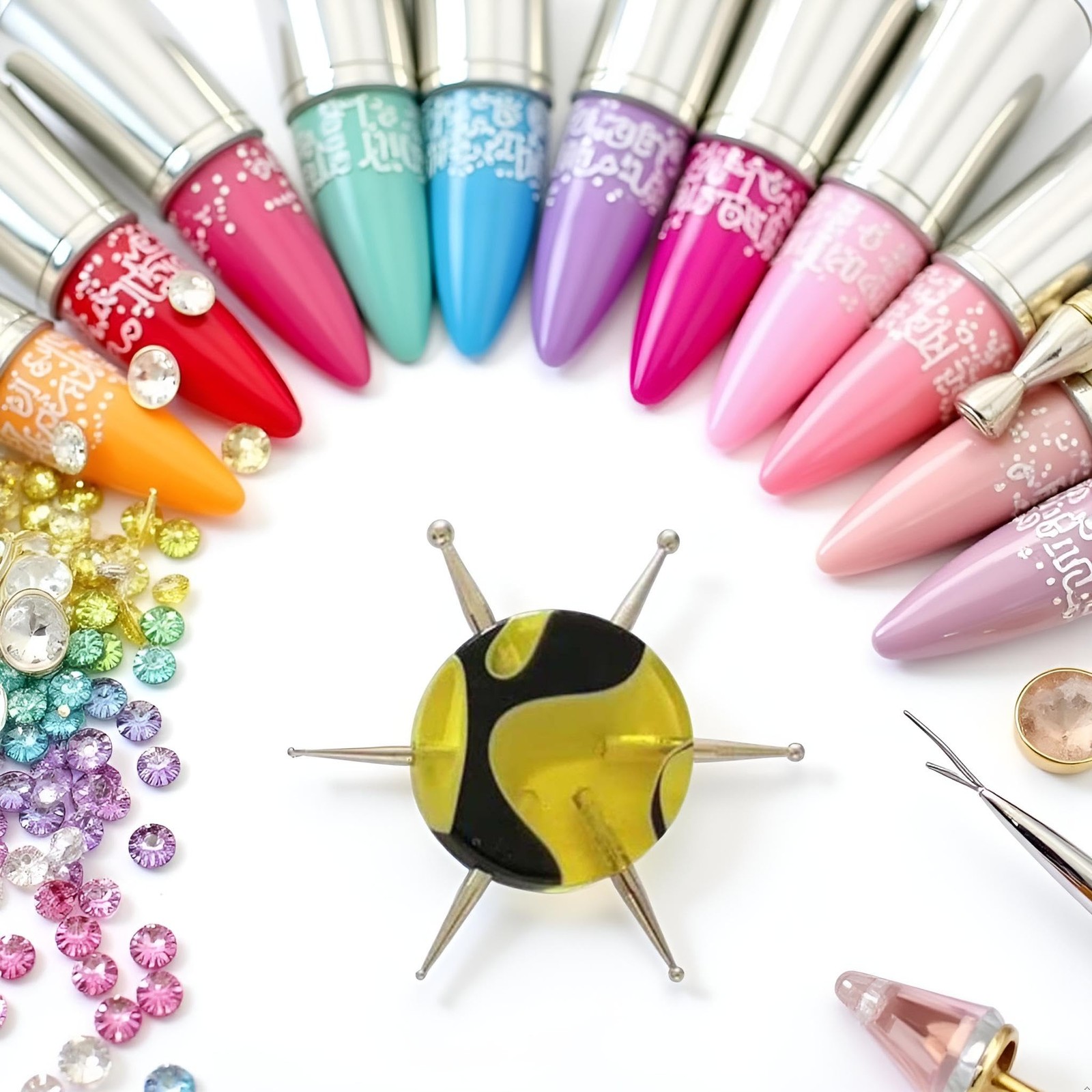 1Pc Nail Dotting Pen Handle Nail Salon Disc Nail Drill Point Nail Art Dotter …