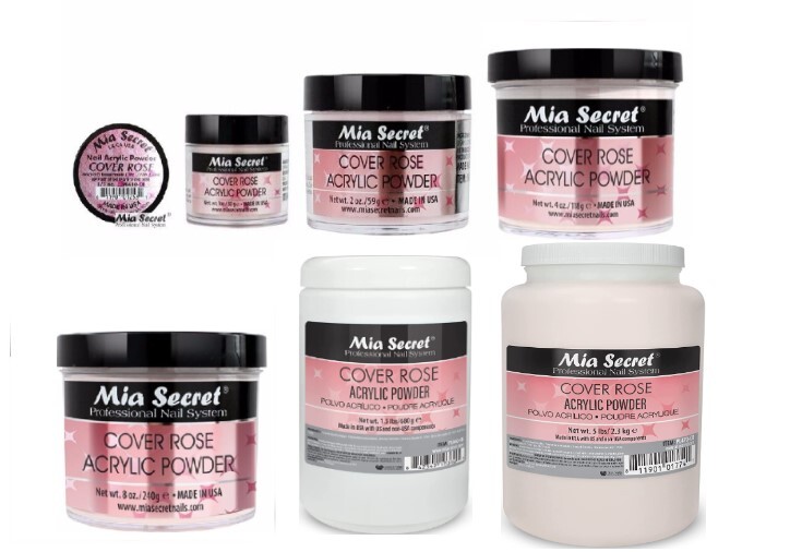 Mia Secret Cover Rose Acrylic Powder 0.5 oz To 5 lbs – CHOOSE SIZE