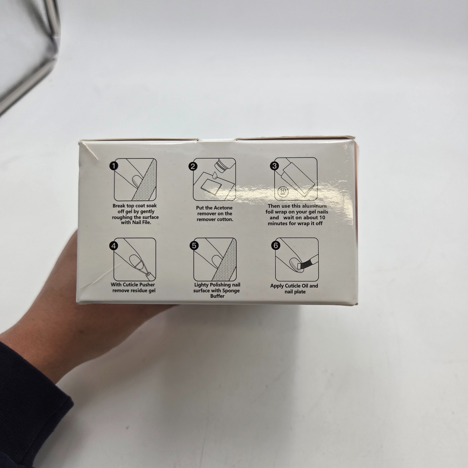 BT Art Box Gel Polish Remover Foil Kit-Nail Soak Off Wraps Open Box