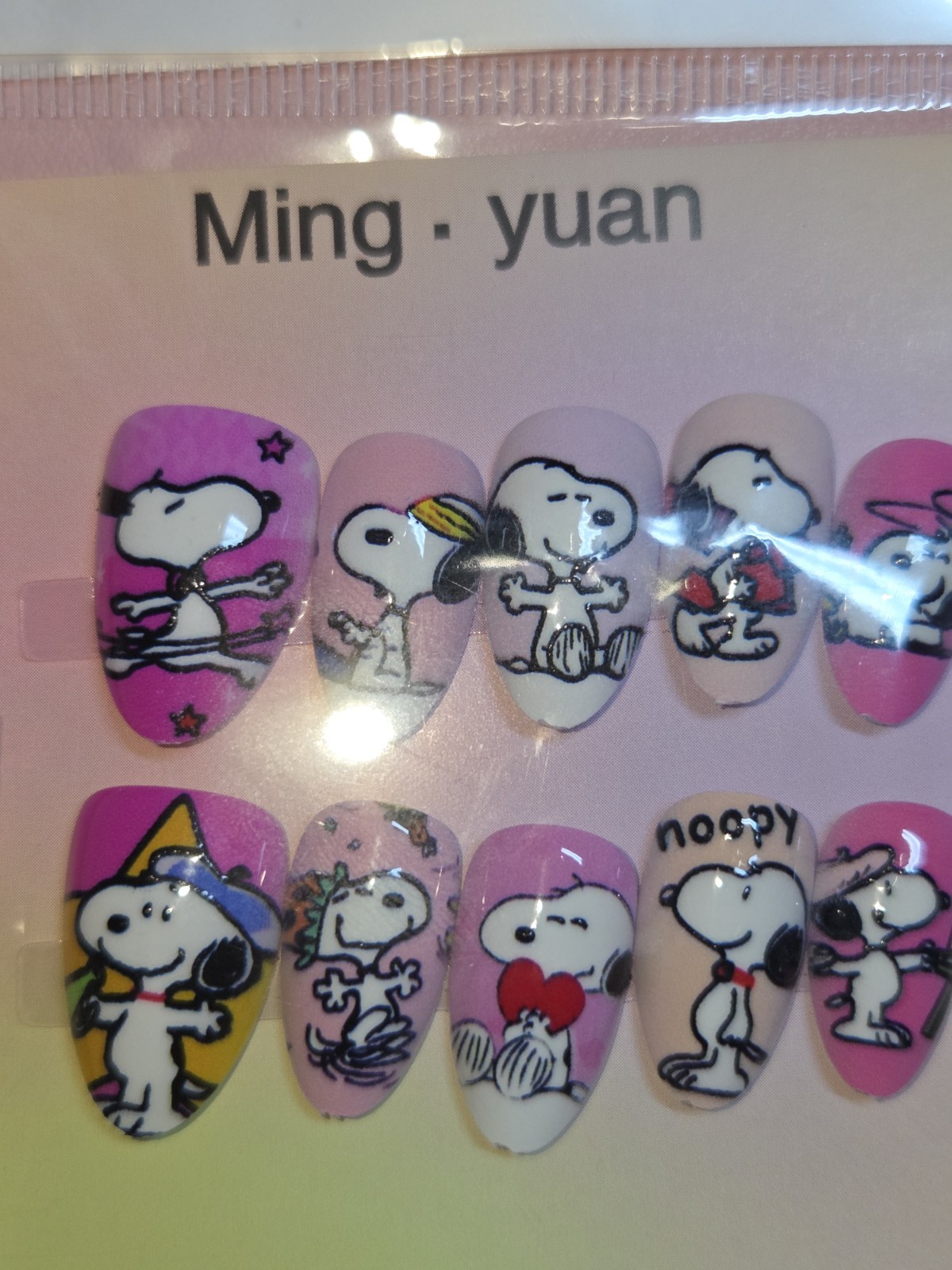 Press On Nails Handmade Large Short Almonds Bundle Of 3 Cartoon Characters