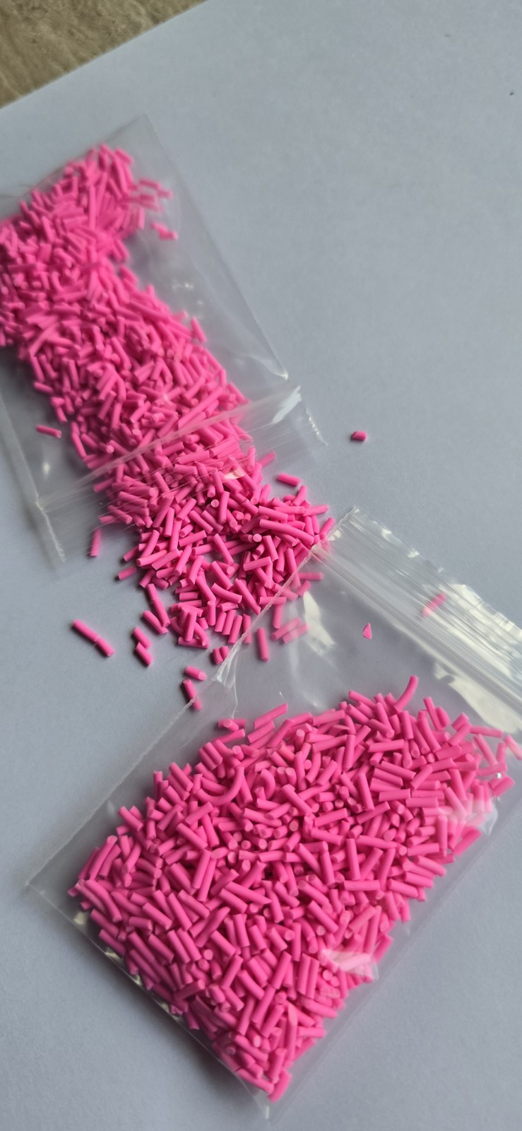 12g bag Pink Sprinkles clay for crafts resin art card makin