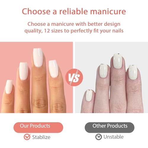 Pink Flower Press on Nails Short Oval Fake Nails Spring Summer Glue on Floral