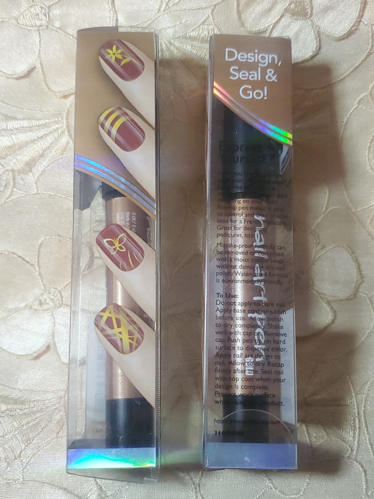 Lot Of 2-SALLY HANSEN-NAIL ART PEN-#08 GOLD-New!