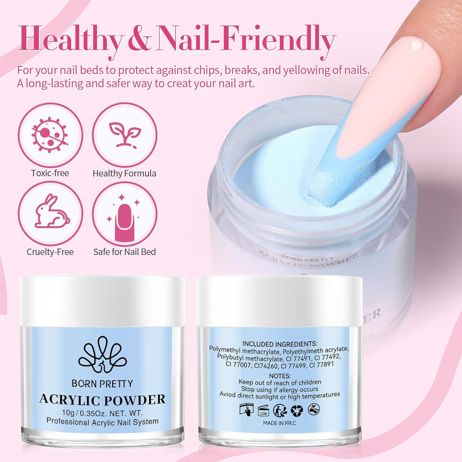 Acrylic Powder Set-24 Colors Acrylic Nail Powder Set All Seasons Colors Pigmente