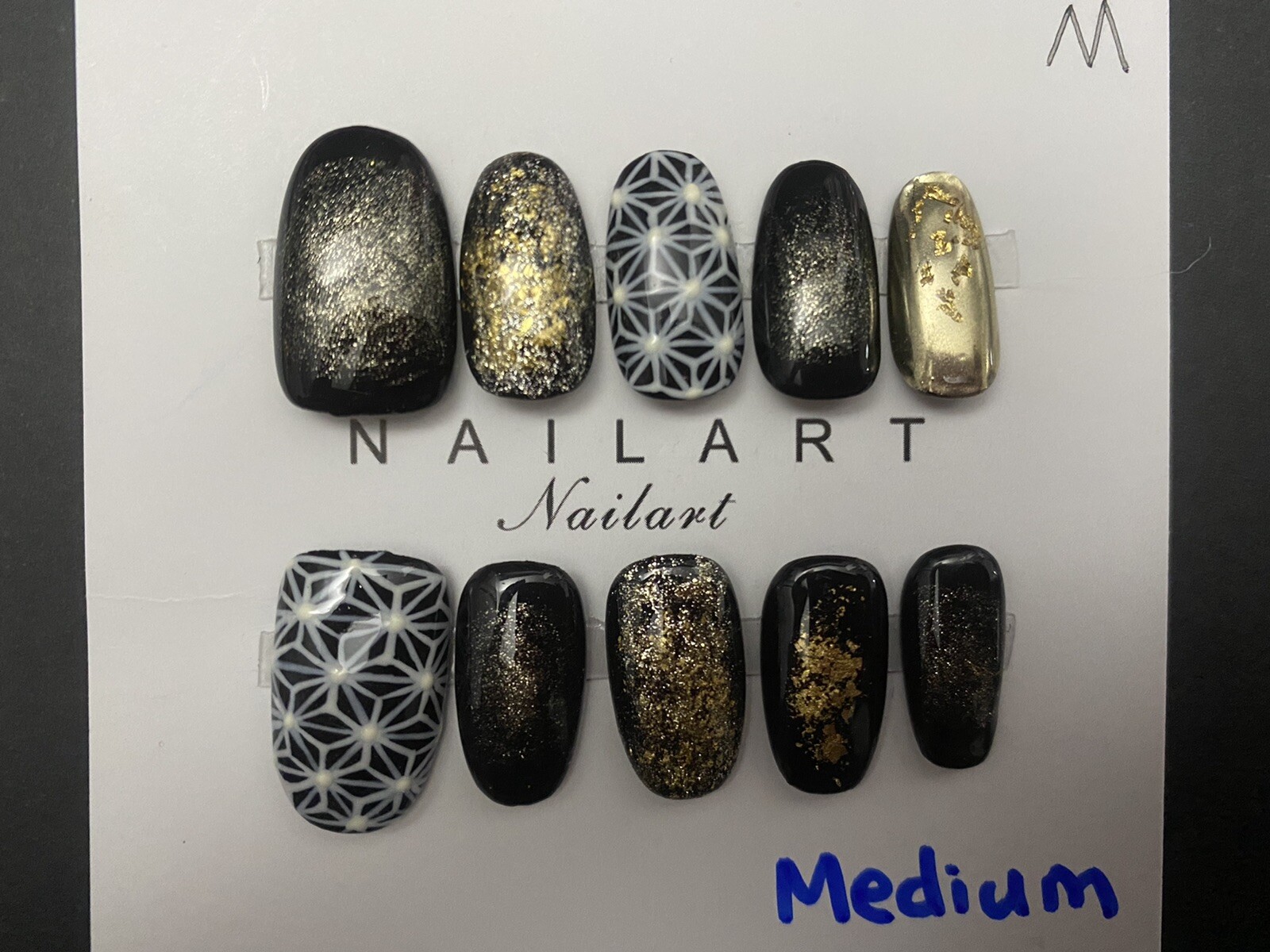 High End Pretty custom Nails Handmade press on nails-10 pcs-Medium