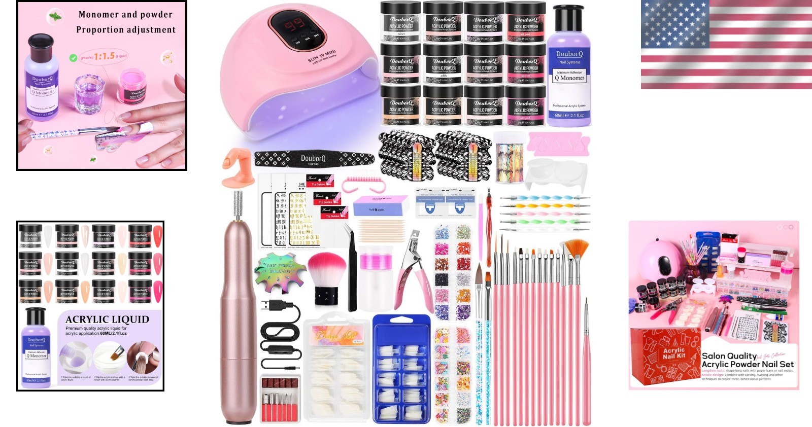29-Piece Acrylic Nail Kit for Beginners – Nail Salon at Home