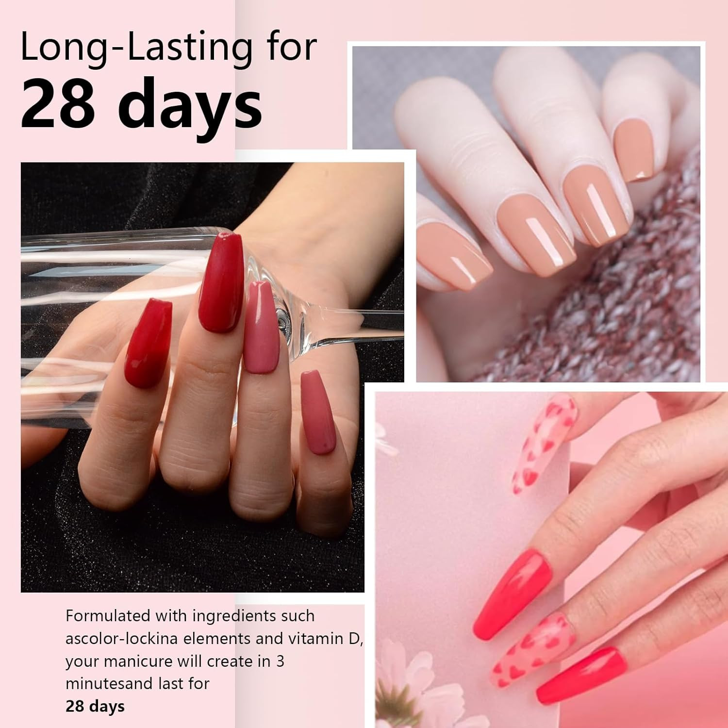 12 Pcs Dip Powder Nail Kit Starter, 6 Colors Glitter Blue Snow Dipping Powder Ki