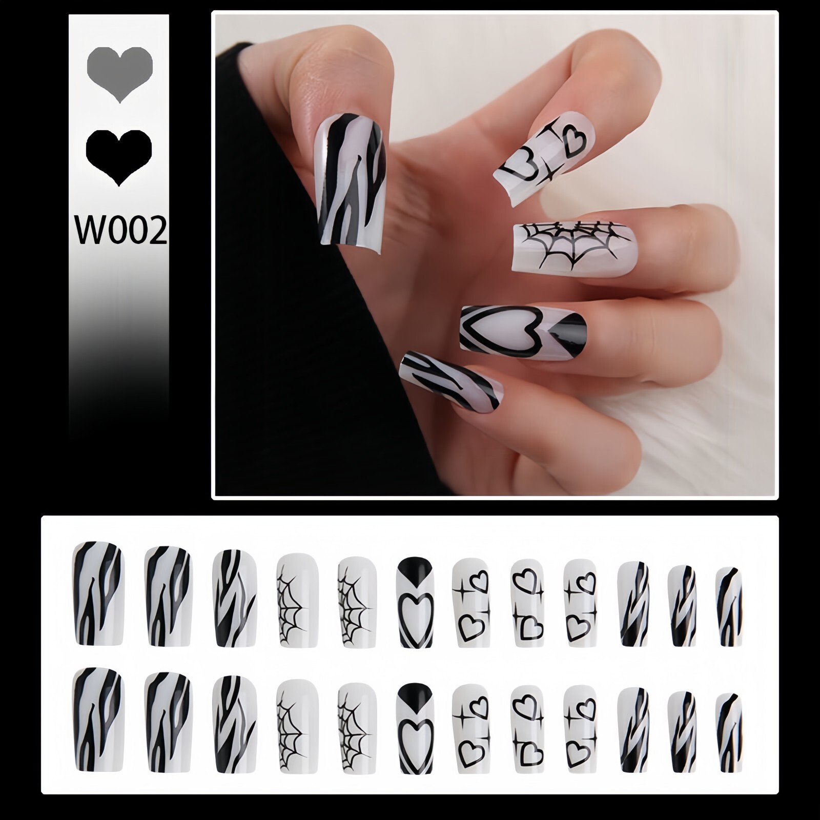 Glamnetic Reusable SPRINKLES 24 Nails, Glue, File, Stick, Alcohol