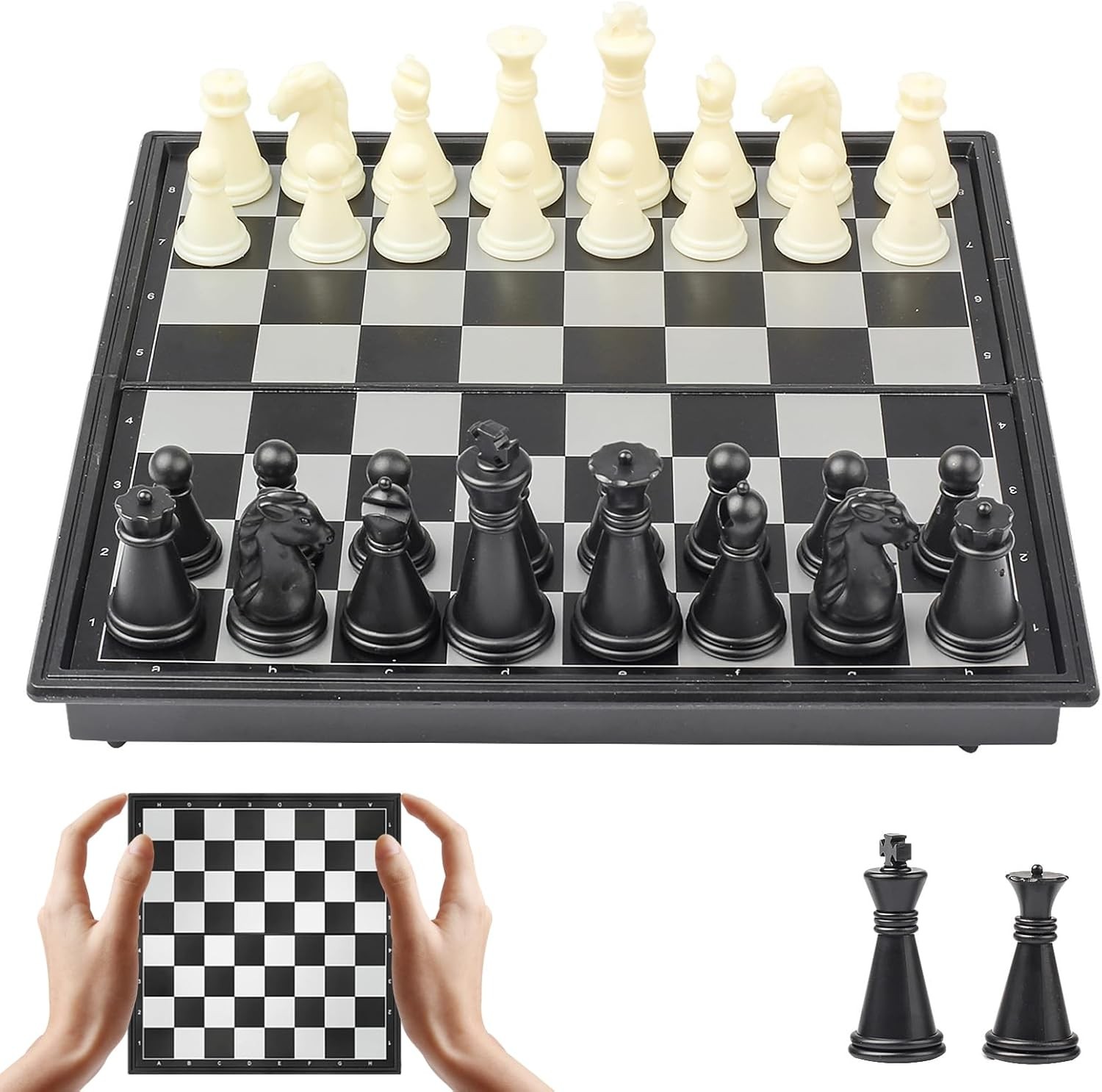Travel Chess Set Magnetic Portable Folding Board – Small X-Small / 5.9 Inch