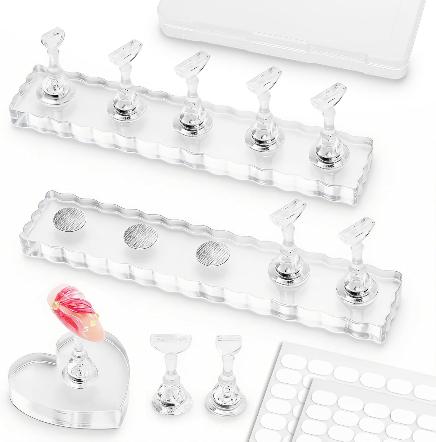 Nail Stand For Press On Acrylic Strong Magnetic Nail Holder Kit For Painting Nai