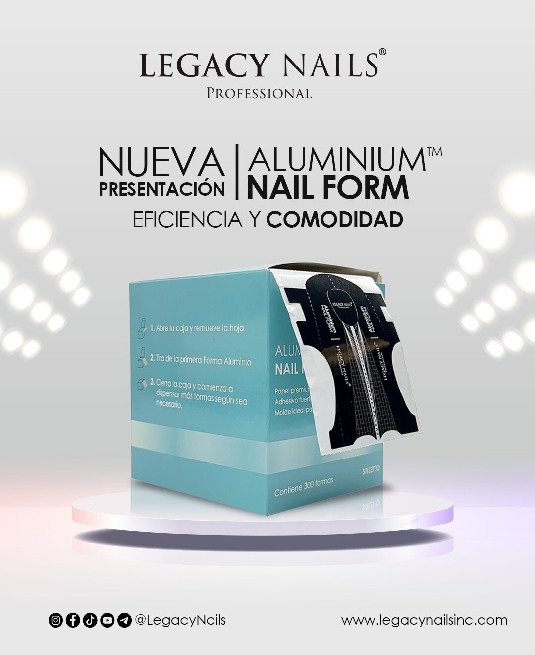 ALUMINIUM NAIL SCULPTING FORM-300 UNITS