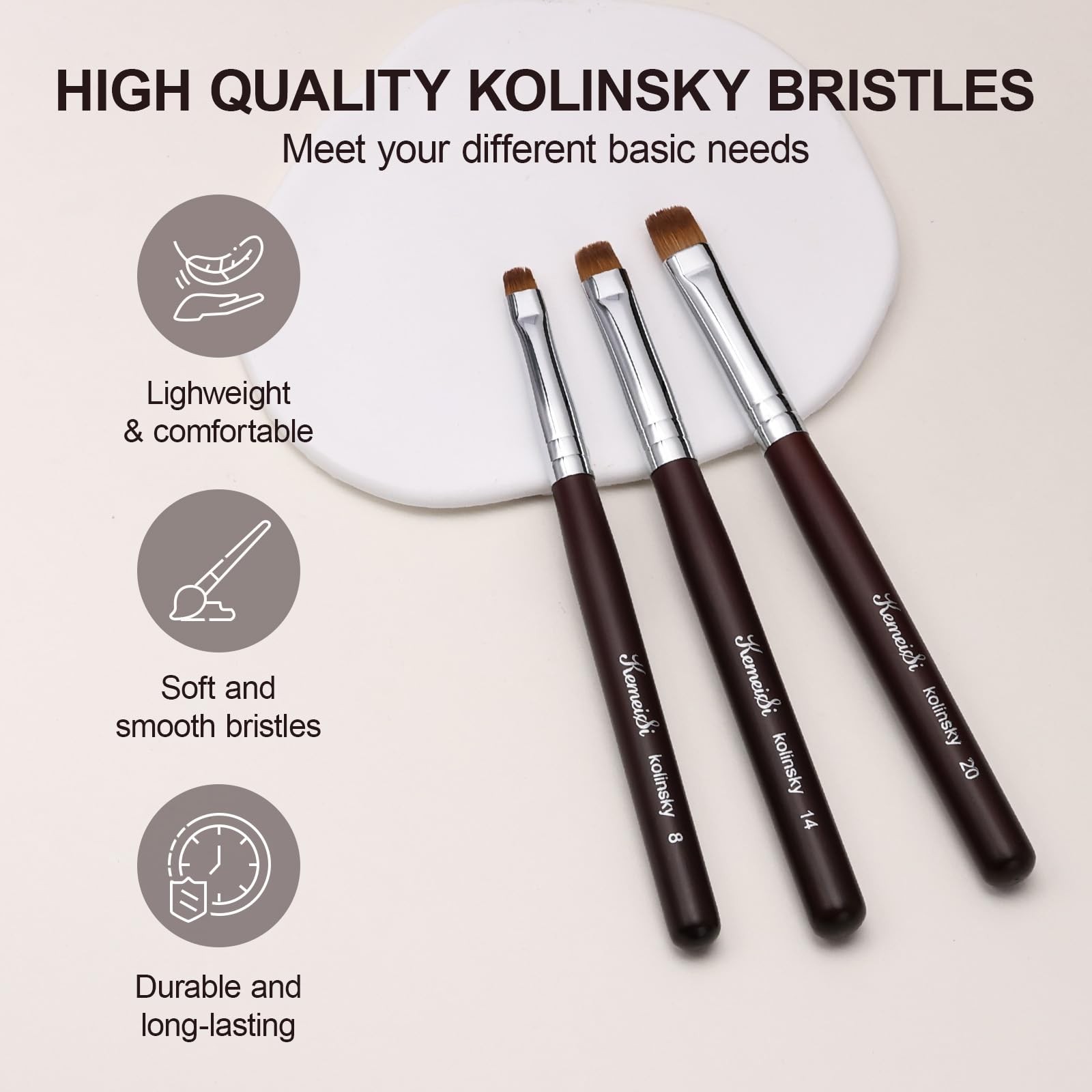 Nail Brush for French Tip, Clean Up Brush for Gel Polish Dual-Use Brush with …