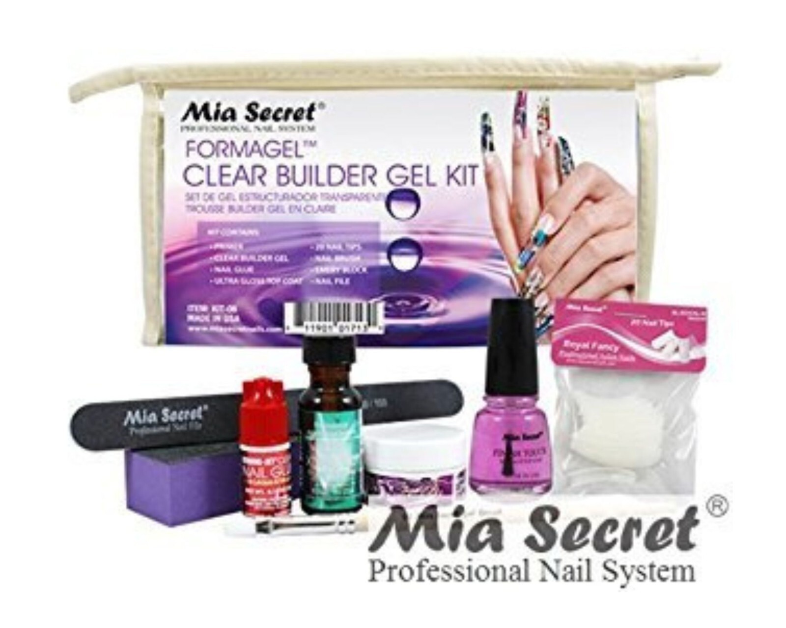 Mia Secret Starter Nail Kit – Clear Builder Gel Nail Kit