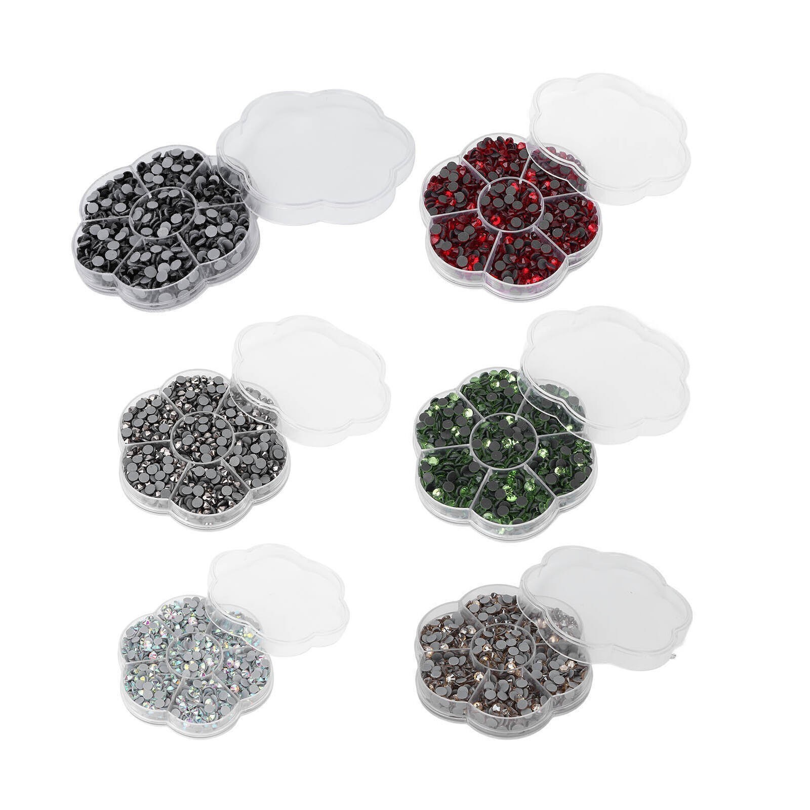 1000Pcs Rhinestones Shiny Transparent Decorative Nail Art Supplies for Girls
