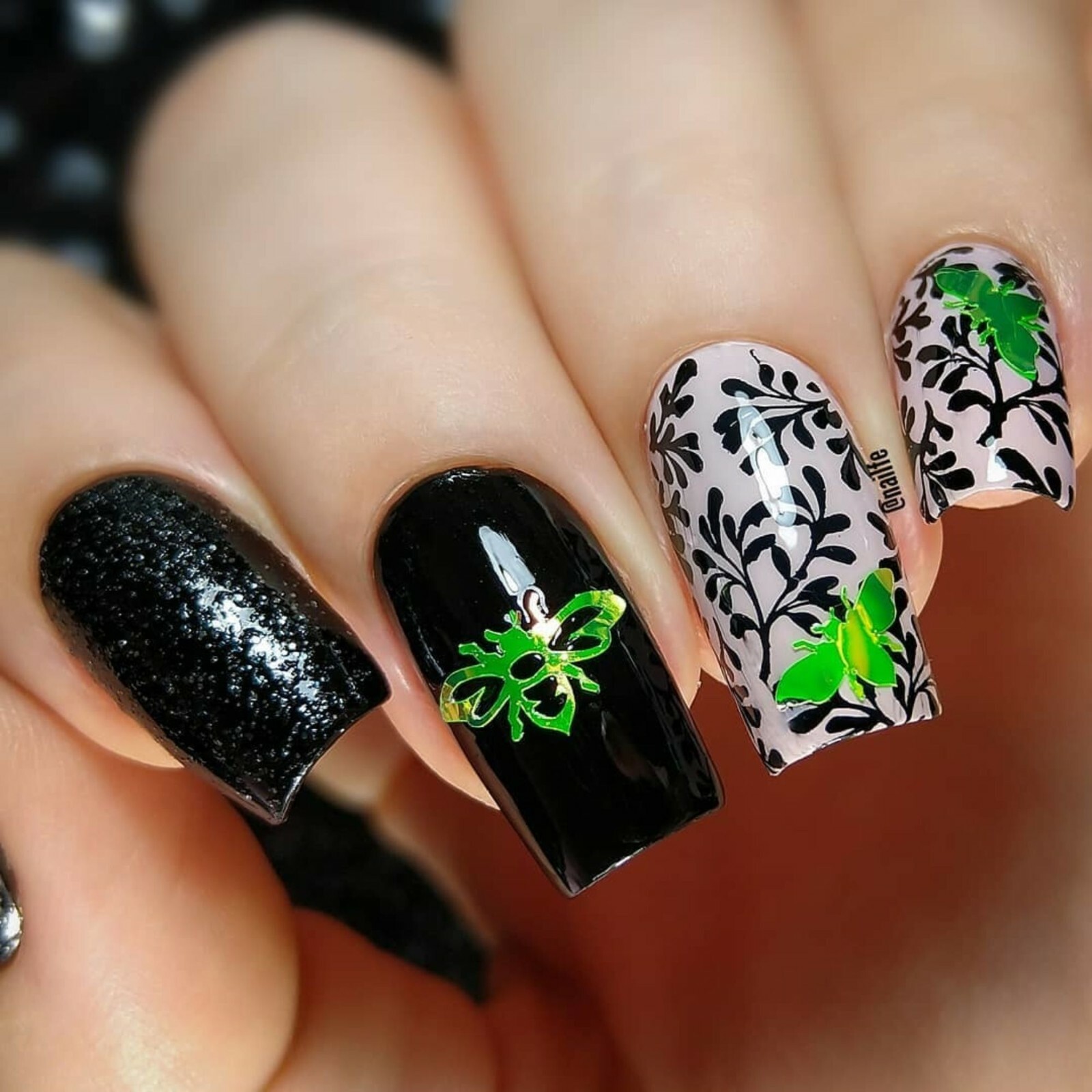 Botanical Garden Stickers (Lime) – Daily Charme Collaboration, Nail Stickers