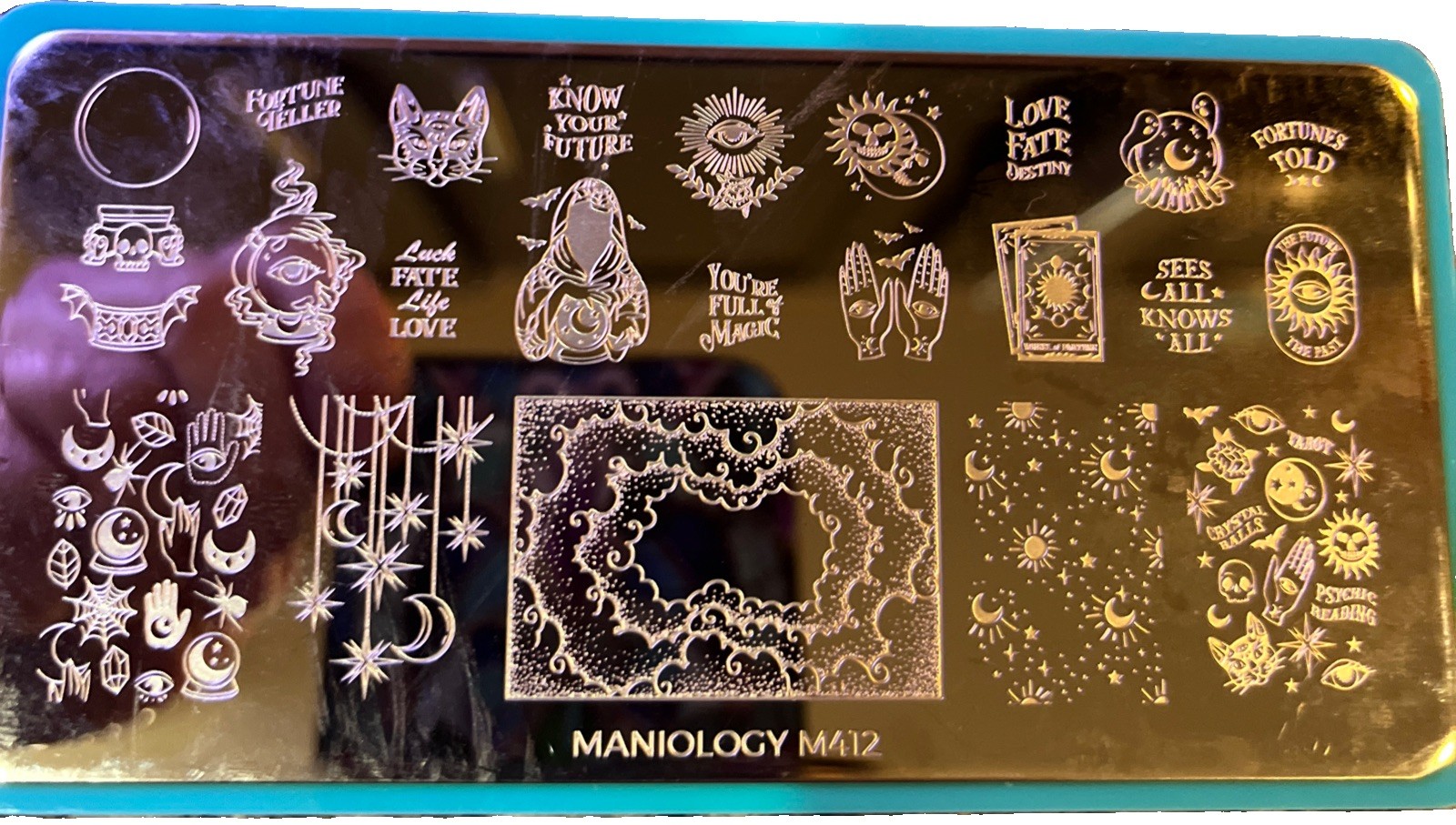 Maniology Nail Stamping Plates: M412, M312, M410