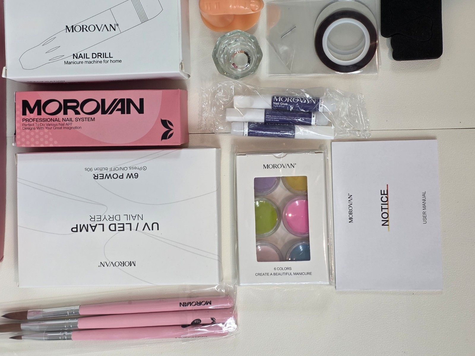 Morovan Acrylic Nail Kit with Everything Beginners Professional Nail Kit #L19