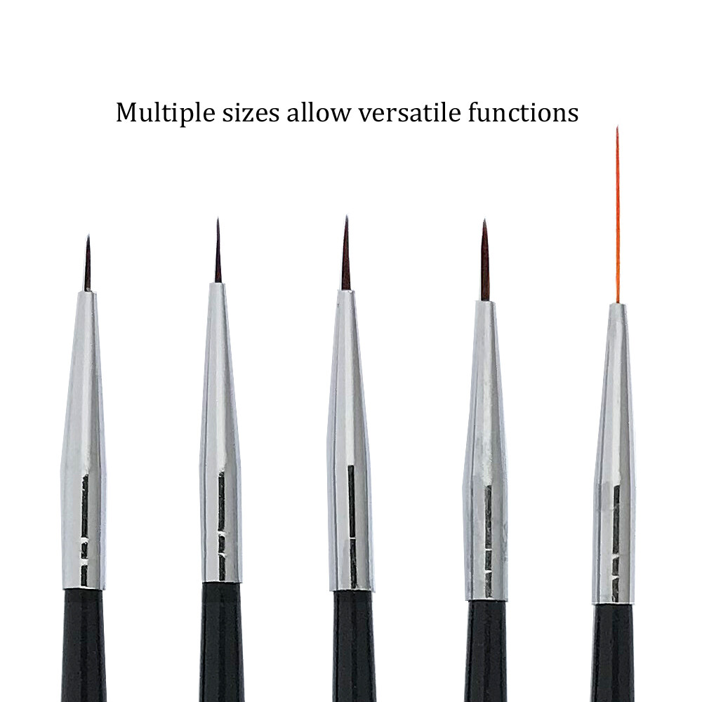 Winstonia Nail Art Brushes Liner Detailer Striping Brush FINE LINE Manicure Pens