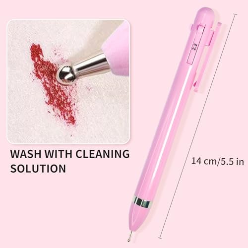 HJ Nail Dotting Pen Ballpoint Design Nail Art Kit with Tip Dot HJ-NAT248-Pink