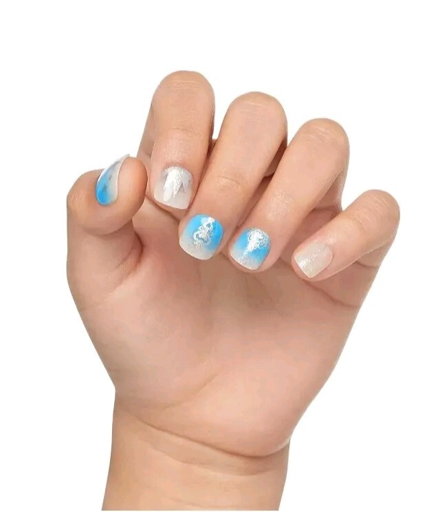 2 Kiss Impress Kids Mini Glow in the Dark Press-on Nails Blue & Purple 90835/36