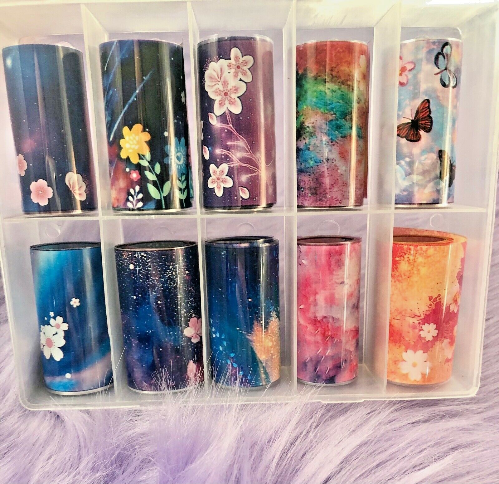 Nail Foil Transfer Decals – New – Galaxy Print – Transfer Foils – G17