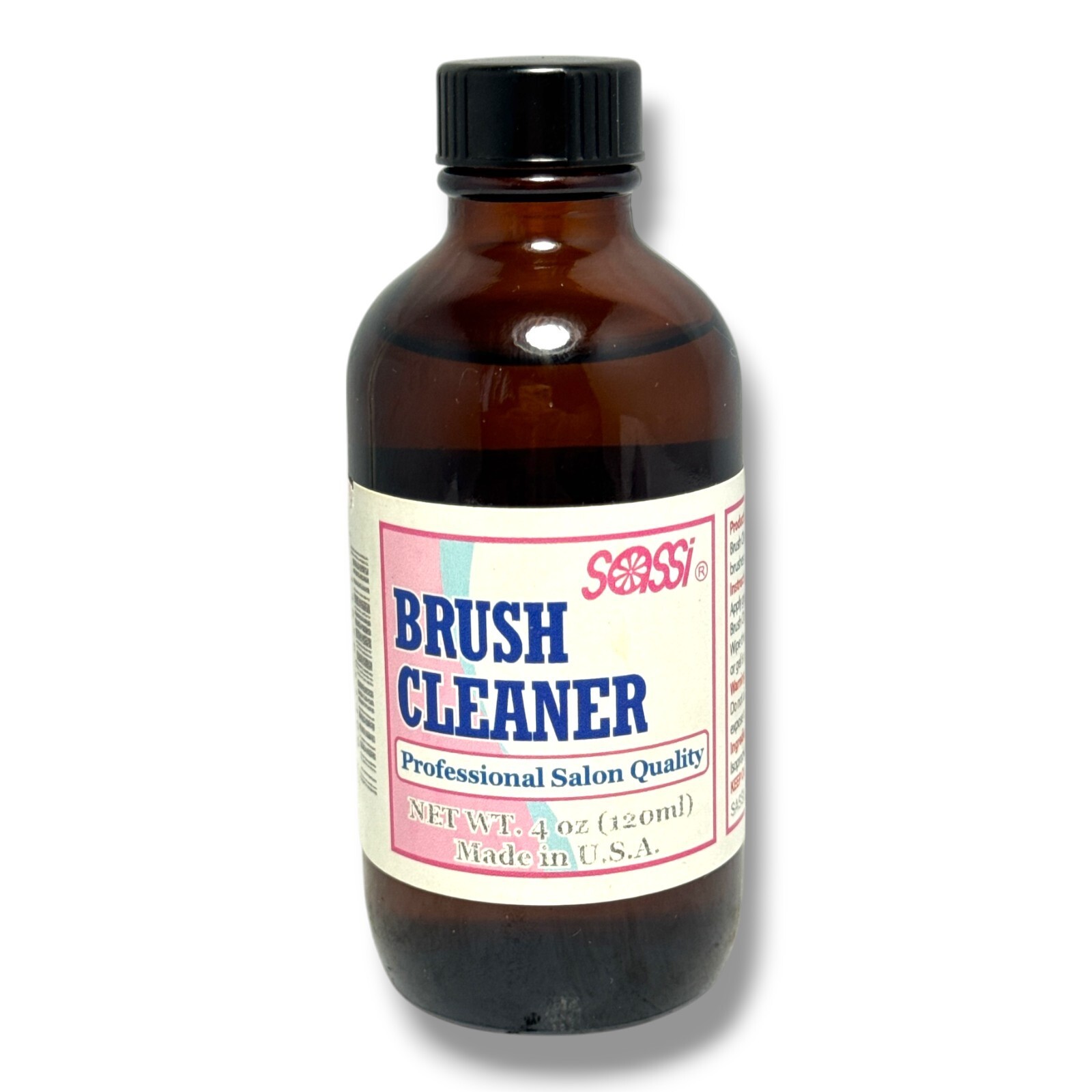 Sassi Brush Cleaner Professional Salon Quality 4oz./120ml New