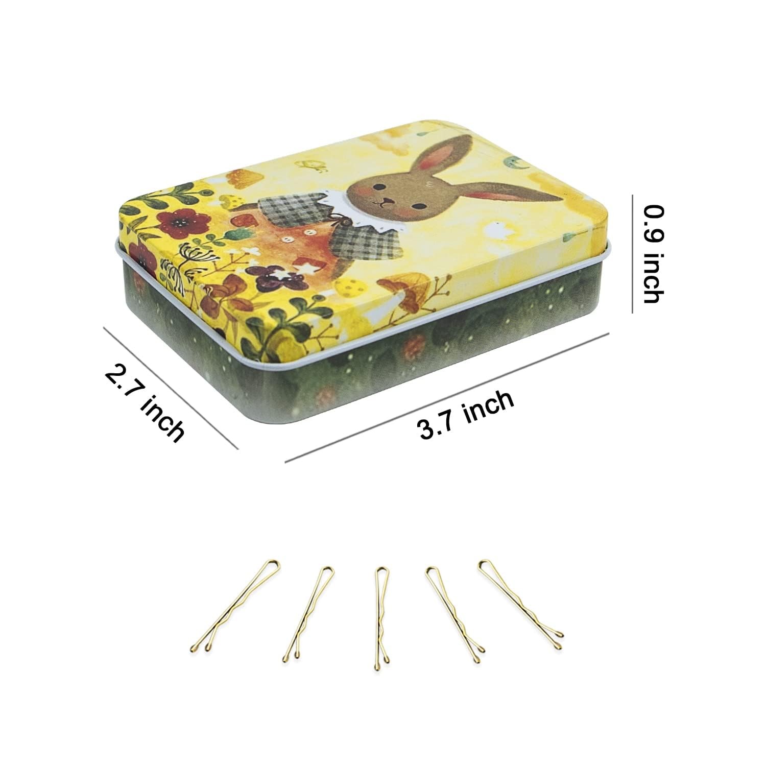 Mini Bobby Pins Blonde with Cute Case, 200 CT 1.38 1 Count (Pack of 200), D