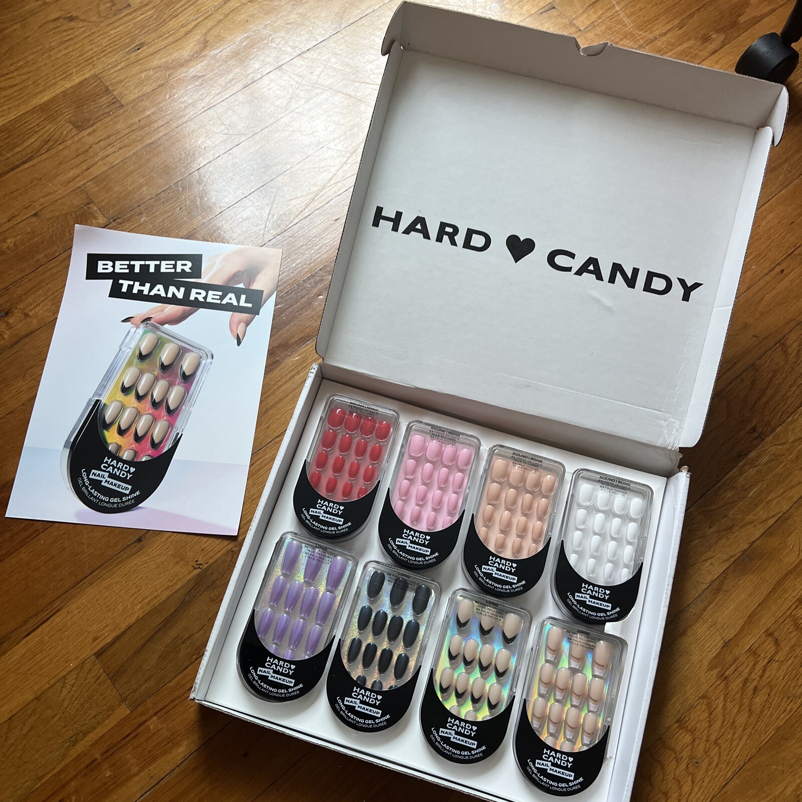 Hard Candy Nail Makeup Press-On Nails Set of 8 Assorted Styles NIB
