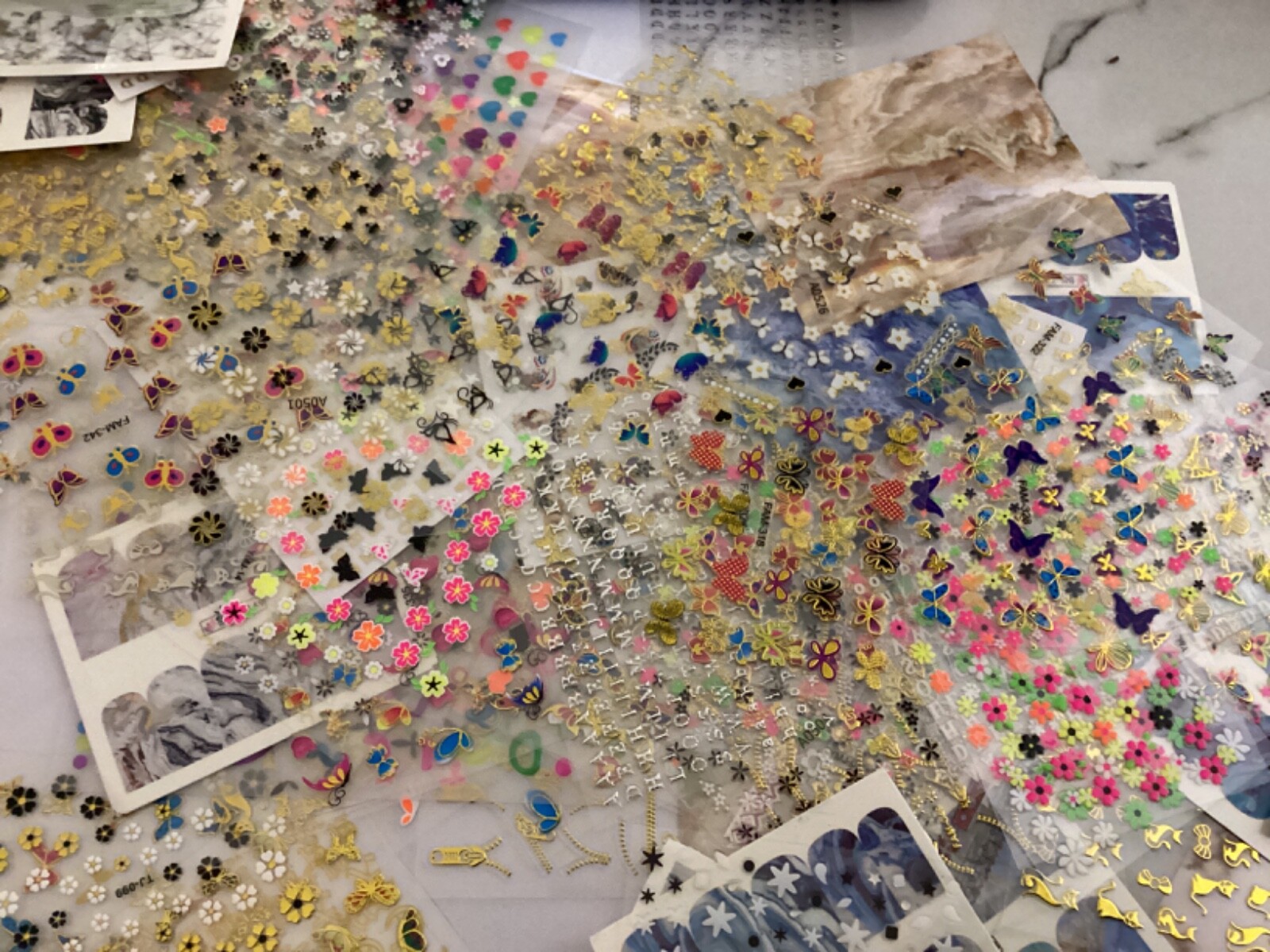 5pc Nail Sticker Lot
