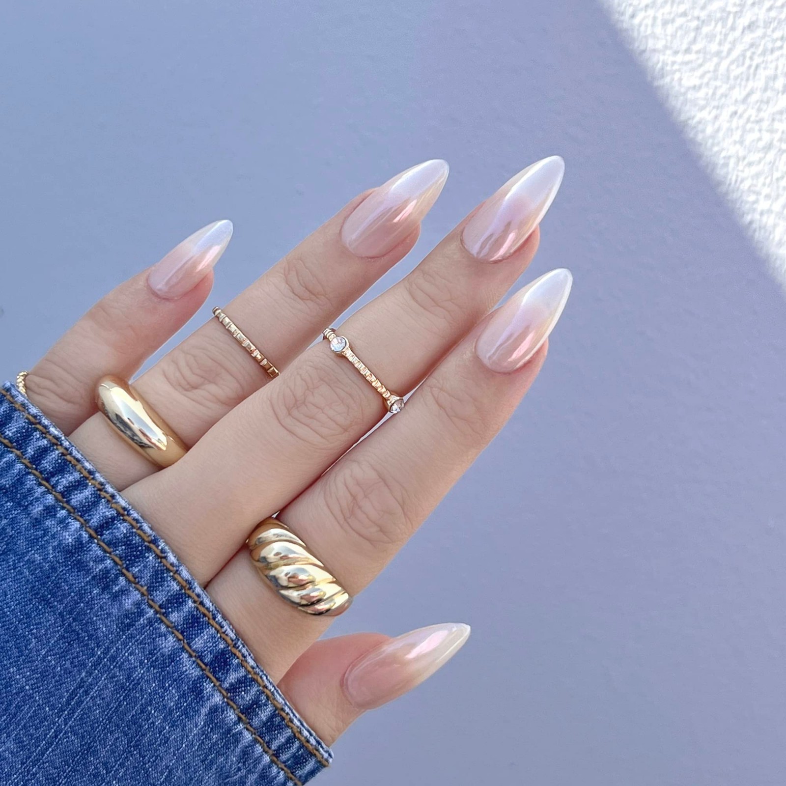 Magic White Nail Chrome Powder 1g – Pearlescent Glazed Donut Nail Art, DIY Manic