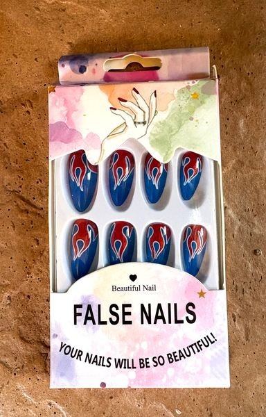 False Nails 10 Sets New in Box LA Colors -GoldFinger- Fashion Nails- Kiss