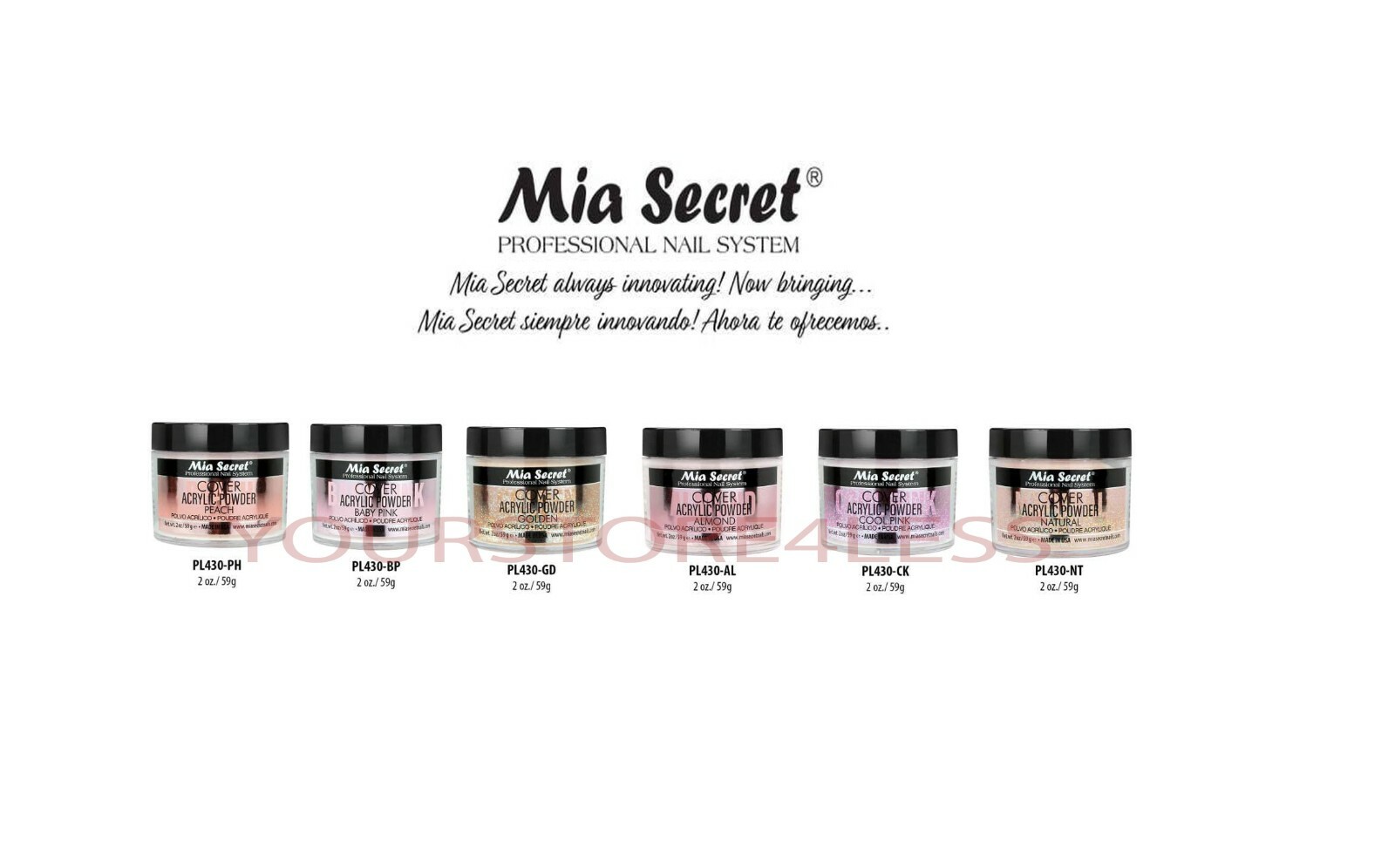 Mia Secret Professional Nail System Cover Acrylic Powder 🚀 New item 2020 !