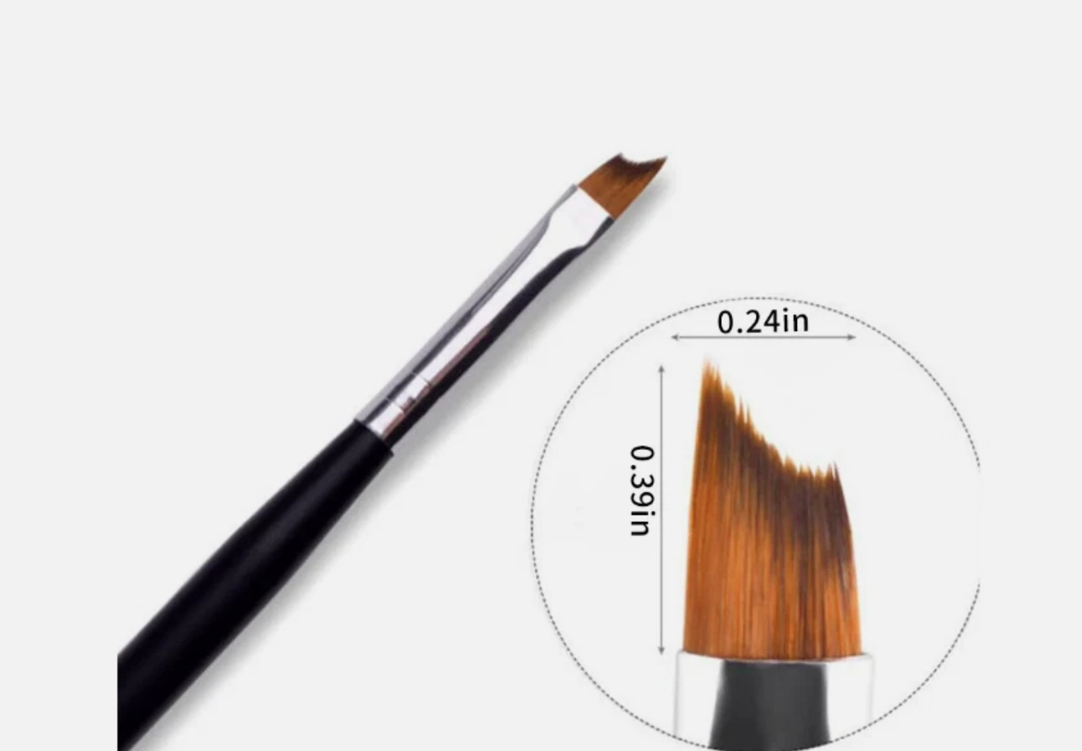 Drawing Brush Nail Art Tool Smile Half Moon Shape French Nail Painting UV Gel UK