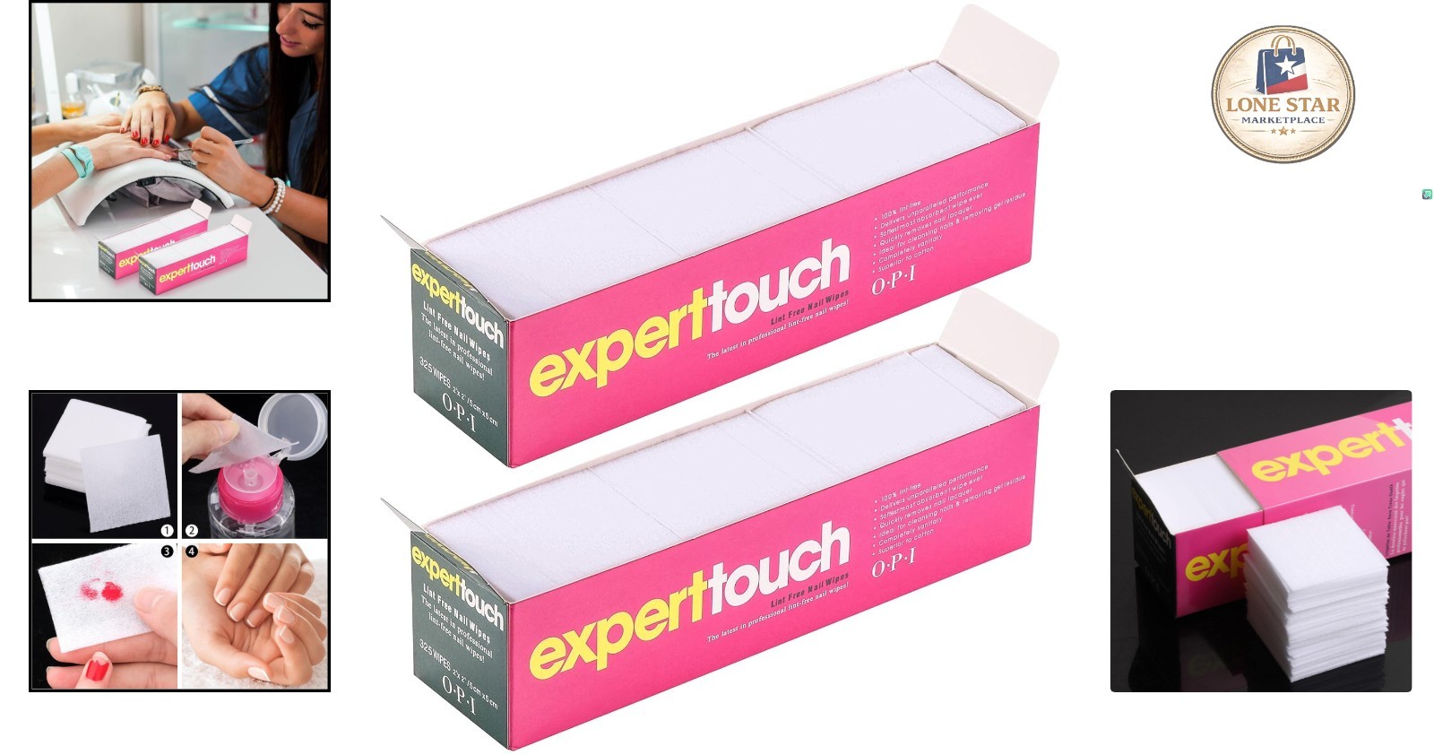 650 Lint Free Nail Wipes – Gentle Gel Polish Remover, No Skin Irritation