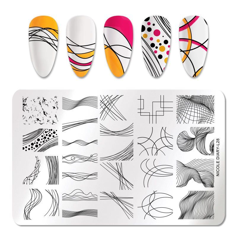 Nail Art Stamping Template – Fruit Flower Nail Stencil Manicure Accessories 1pc