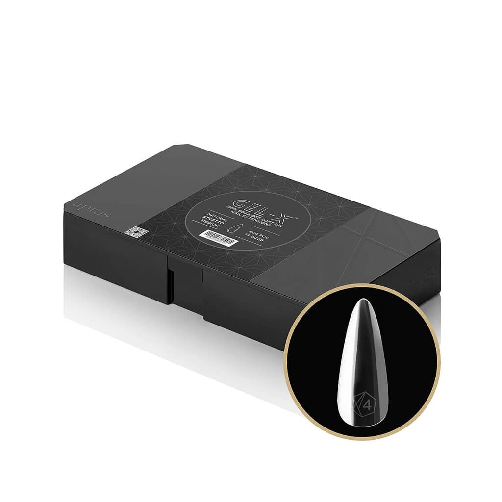Gel X Natural Stiletto Medium (Box of 600 Tips)