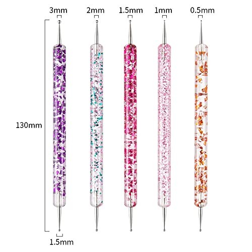 Artdone 31pc Nail Art Brush & Dotting Tool Set for Gel Polish Designs