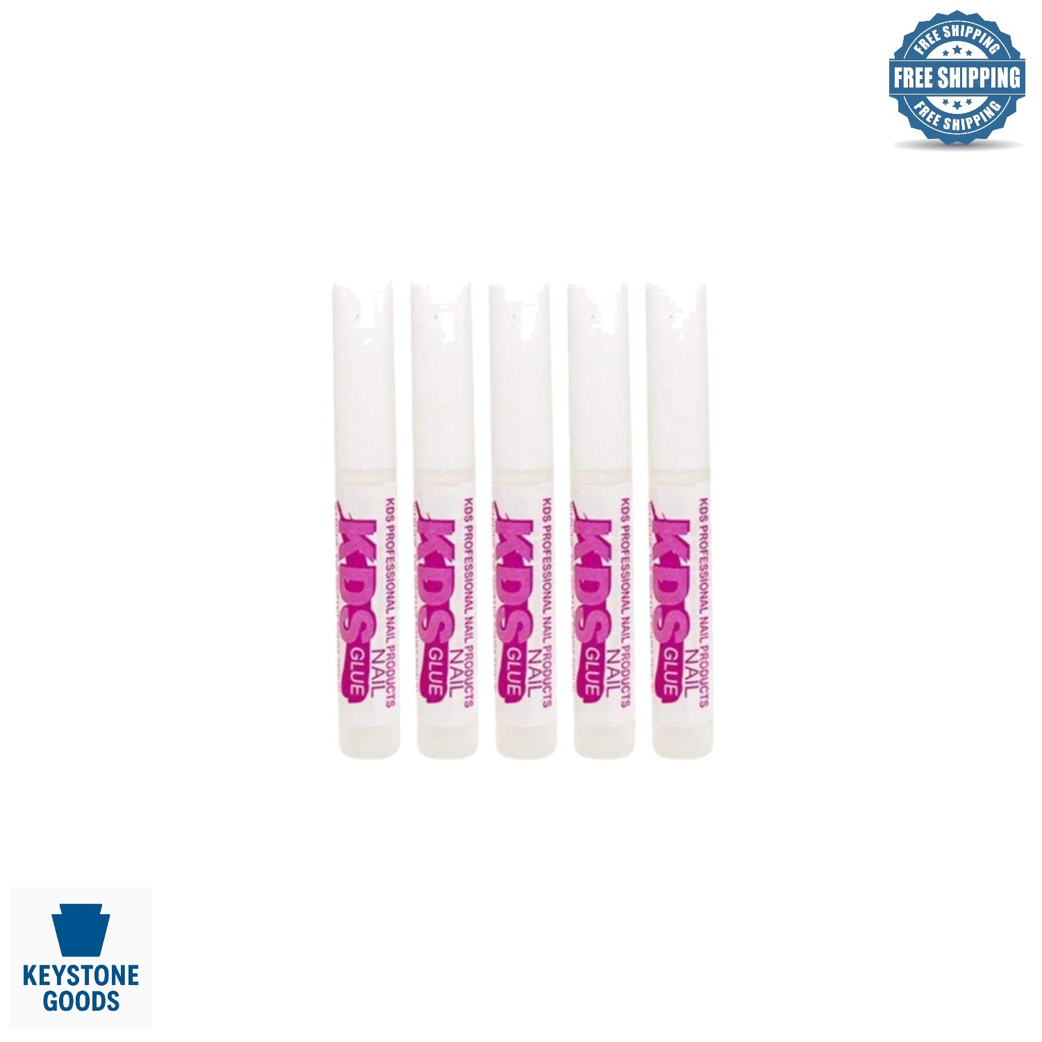 5 pcs Nail Tip Glue Set – Fast Drying, Water Resistant, Strong Bond for Acryl…