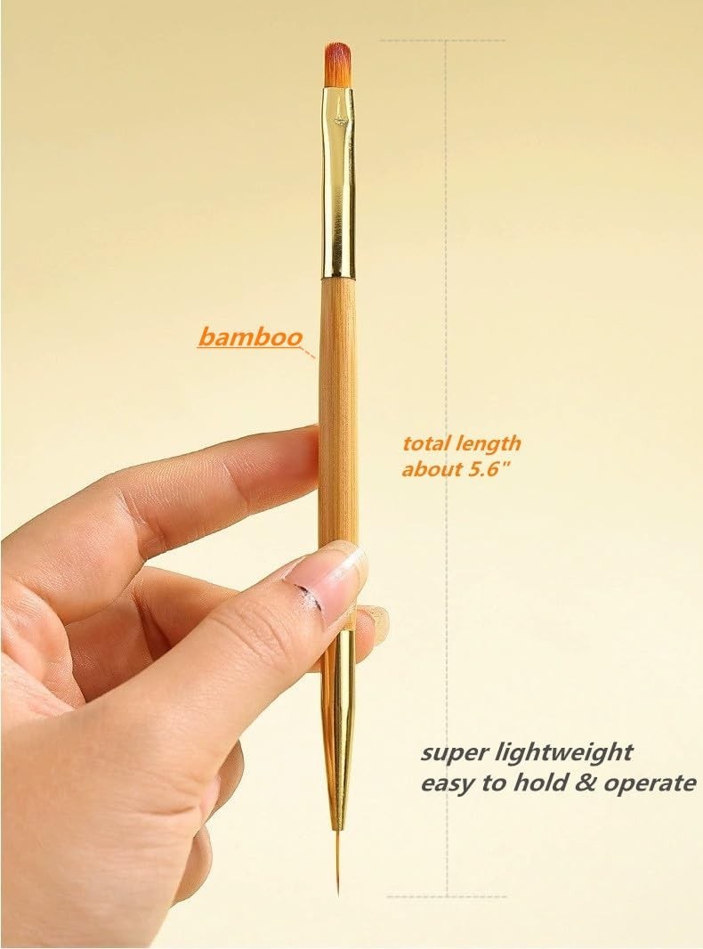 8-Piece Nail Art Tool Kit: 5 Dotting Pens & 3 Dual-End Brushes for Elegance