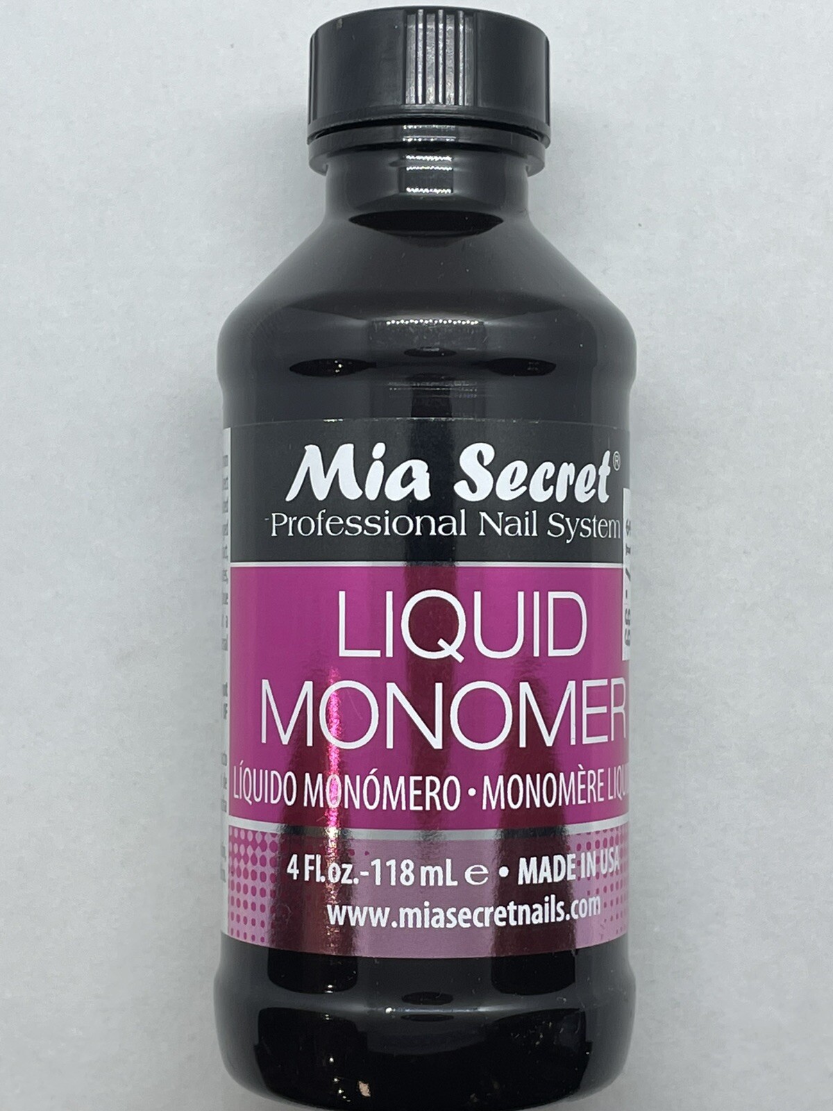 Mia Secret Liquid Monomer Professional Acrylic Nail System – 4fl Oz