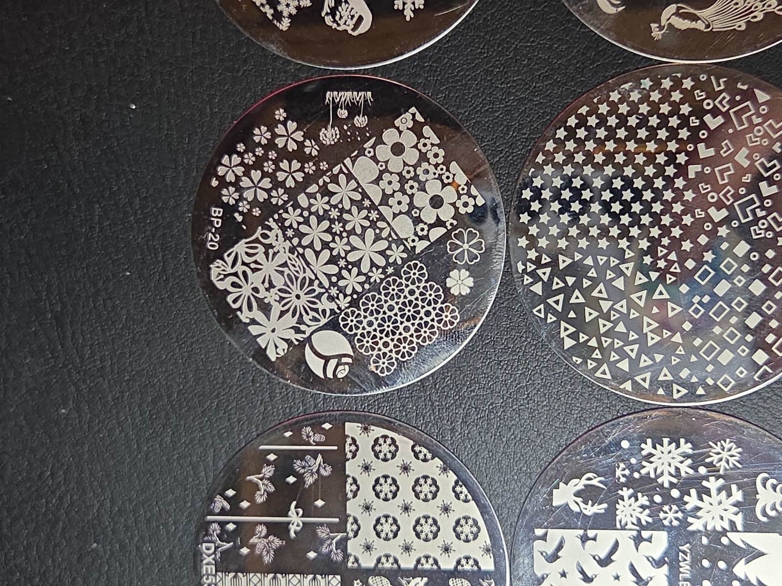23 small Round Nail stamping plates