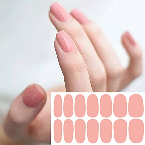 20 Sheets Mix-Color Solid Nail Polish Strips Full Nail Wraps Gel KIT1 Solid 1