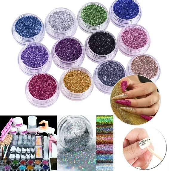 Nail Art Kit For Beginners With Acrylic Powders Phototherapy Gel & Tools