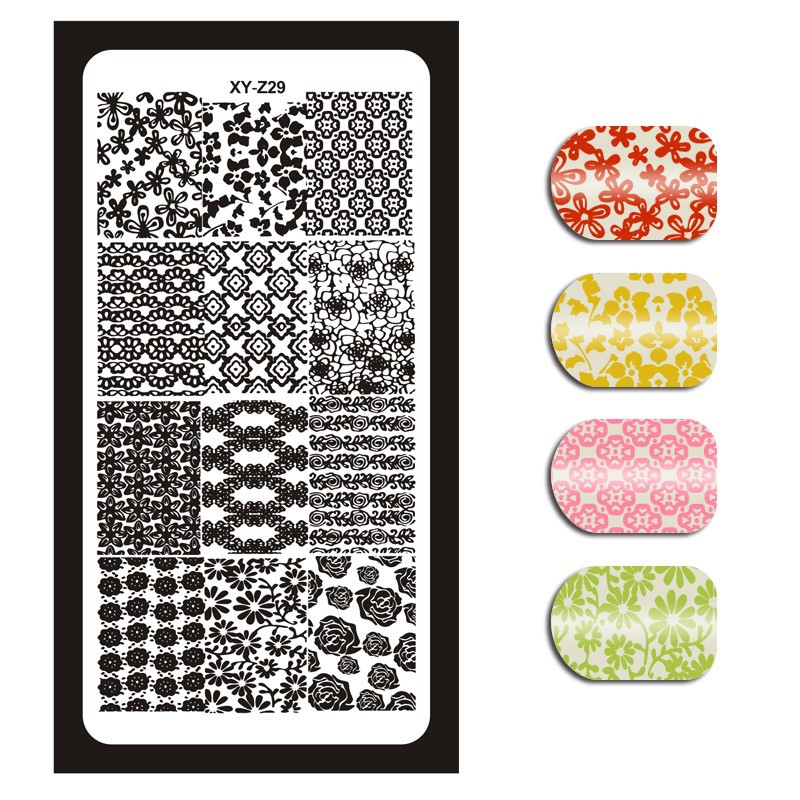 Jelly Silicone Nail Stamper Scraper Set Nail Templates Stamp For Stamping Polish