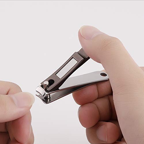 Nail Clippers Set with Build-in Nail File, Durable Sharp Zinc Alloy Fingernail