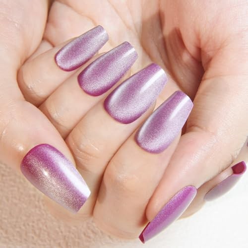 Purple Cat 24 Ounce (Pack of 1) 24Pcs-Coffin Medium Square-07 Lavender Purple