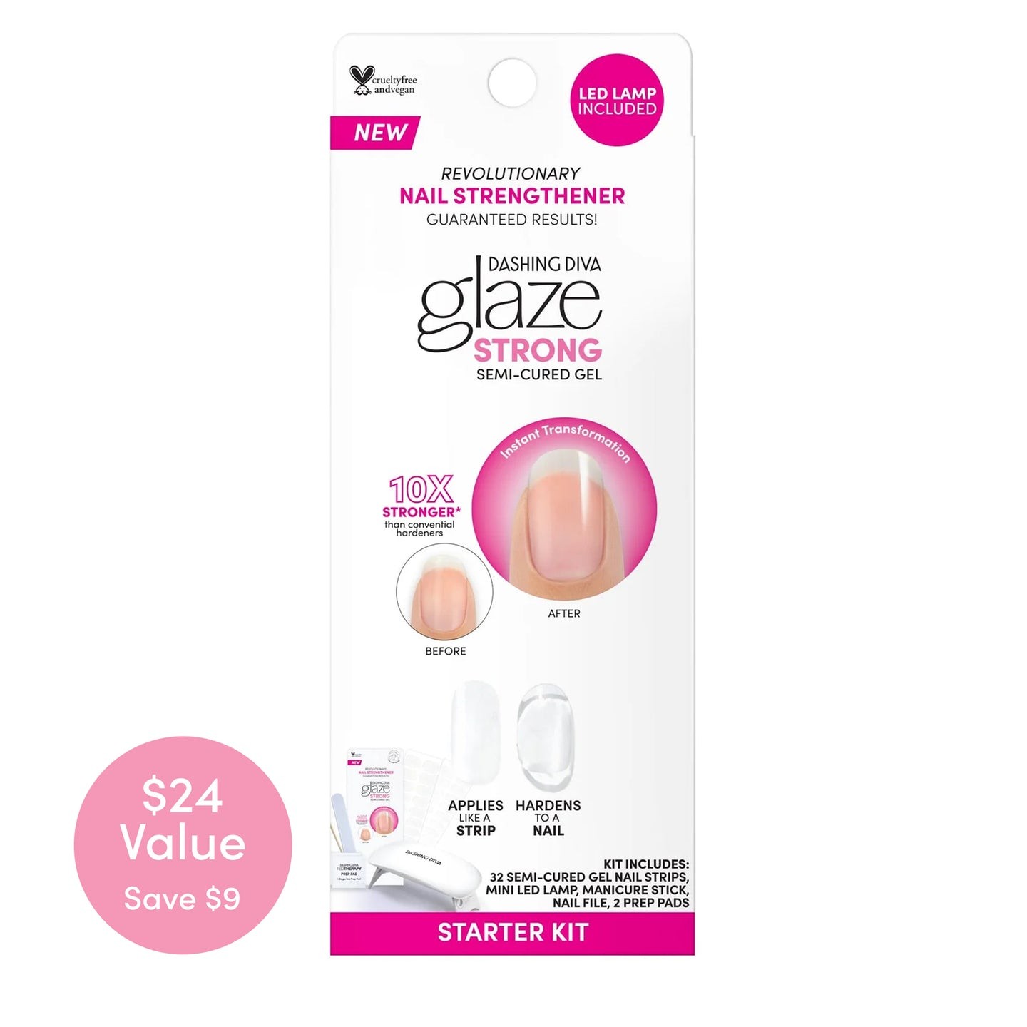 Dashing Diva Glaze Strong Starter Kit – Clear As Day (3 Pack)