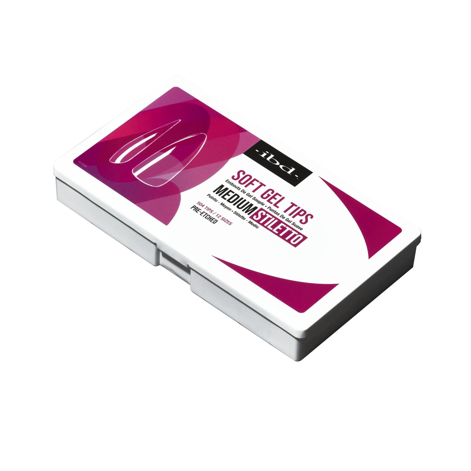 IBD Clear Soft Gel Tips – Medium Stiletto, 504 ct.