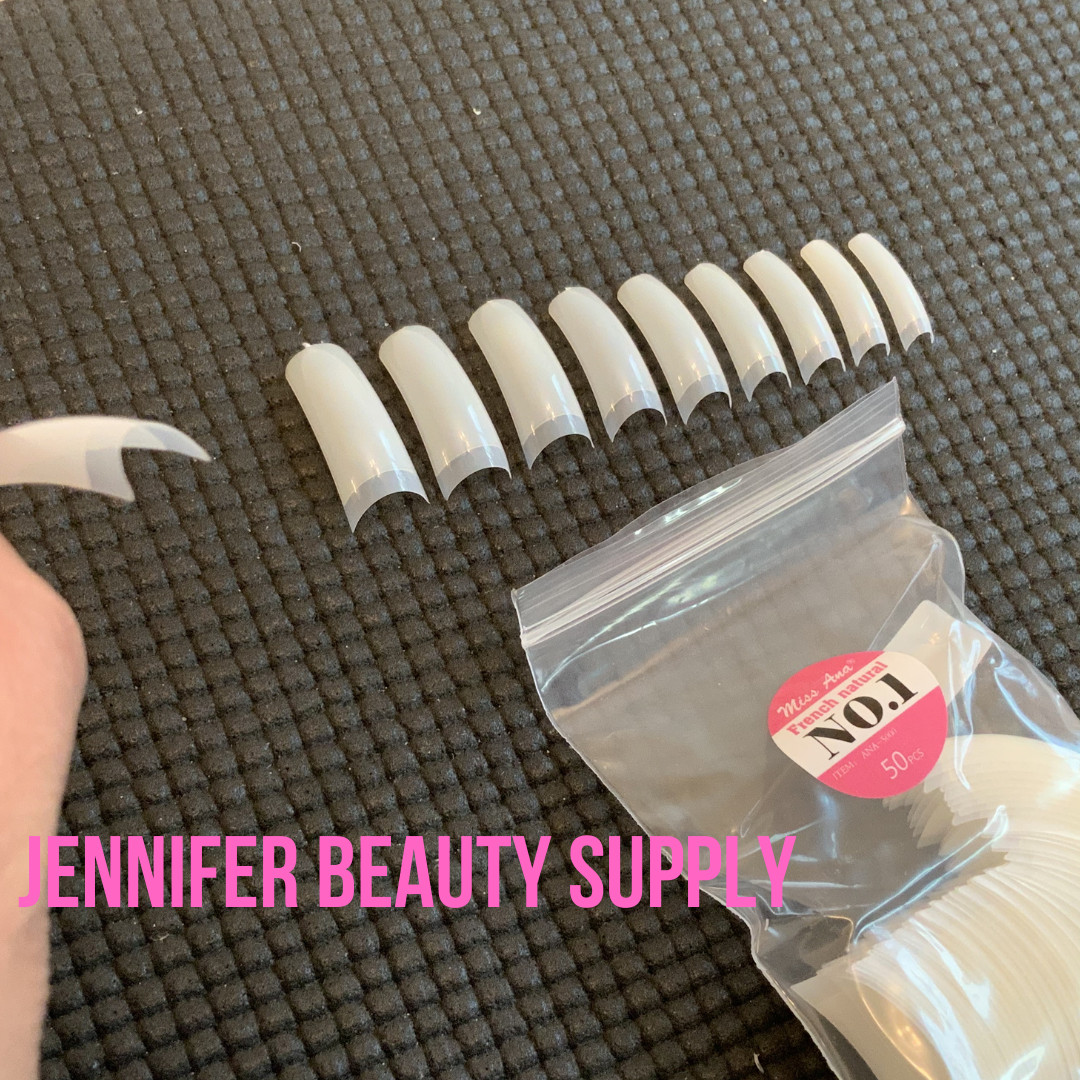 500 PCS FALSE ACRYLIC FRENCH NATURAL MISS ANA NAIL TIPS | US SELLER
