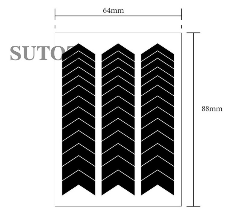 12Sheets French Tip Nail Guides Stencils Sticker French Manicure Template NH28